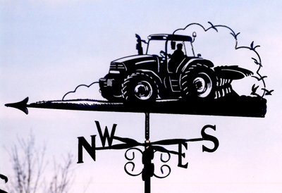 Ploughing with Seagulls weathervane